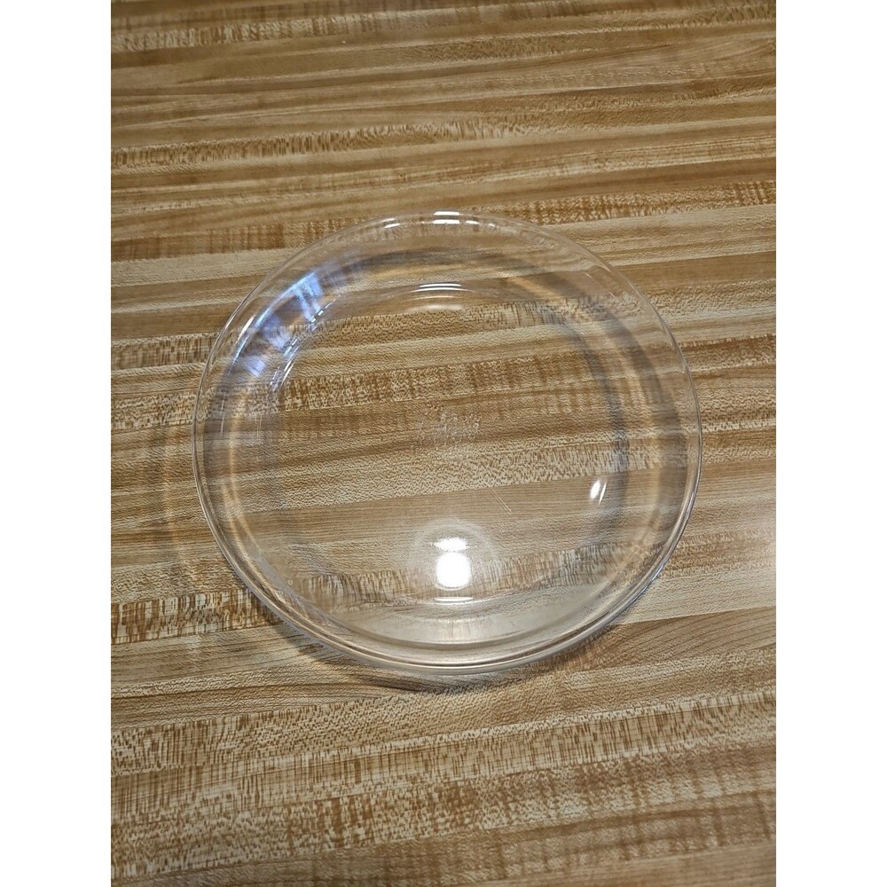 VINTAGE PYREX #209 CLEAR GLASS PIE PLATE CASSEROLE DISH FLAT RIM 9"